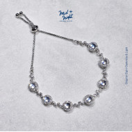 June Birthstone-Moonstone Bubble Bracelet
